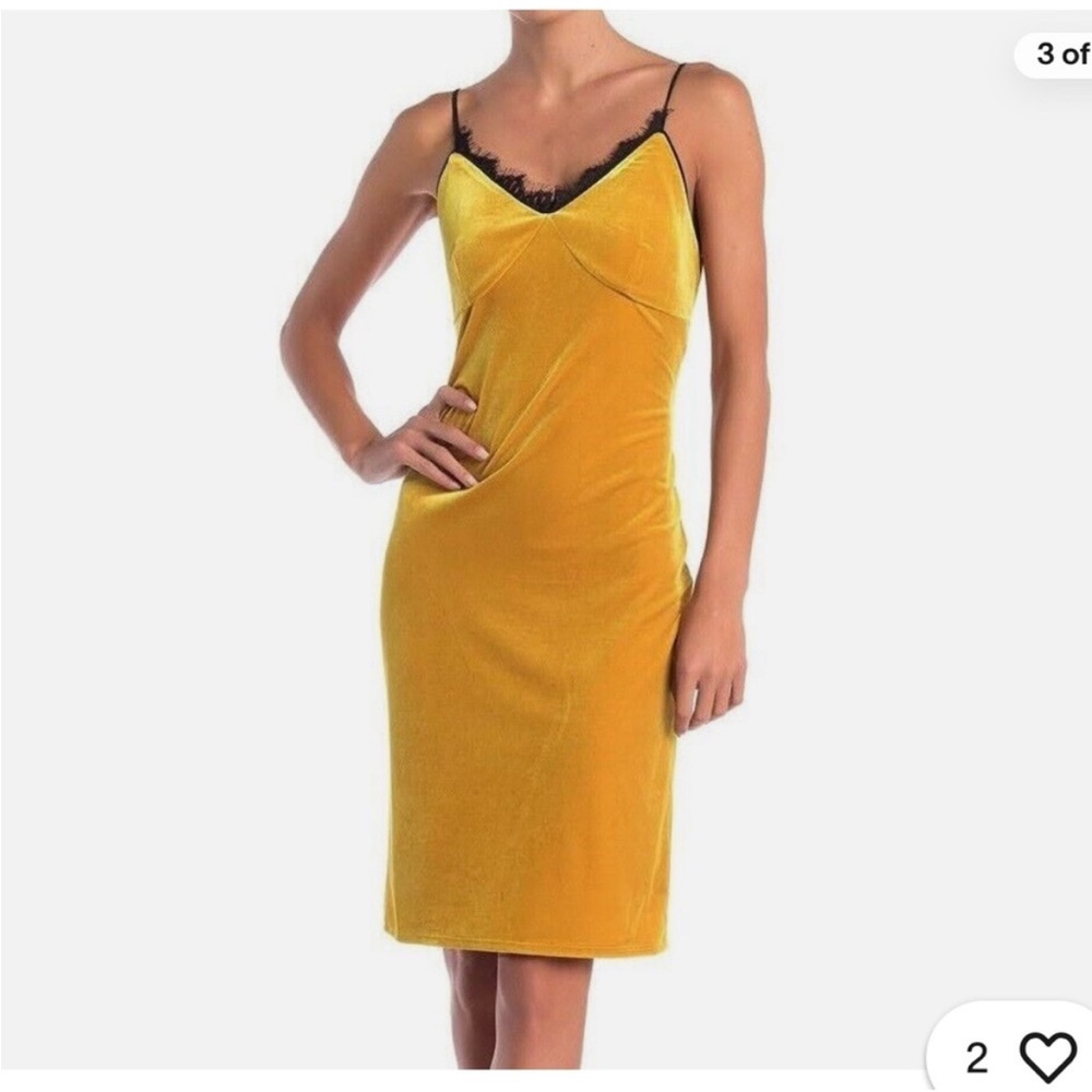Cynthia Steffe Gold Slip Dress